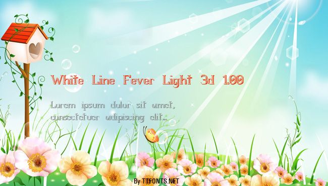 White Line Fever Light 3d 1.00 example